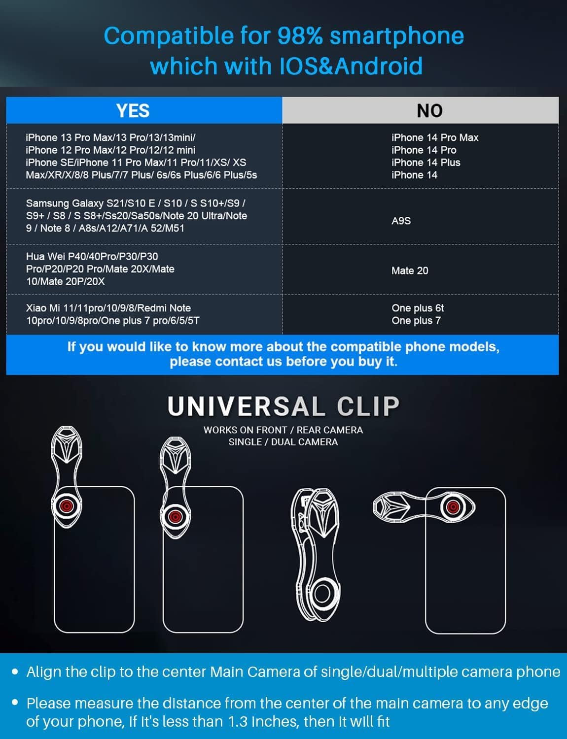 10 in 1 Cell Phone Camera Lens Kit, Wide Angle Lens & Macro Lens+Fisheye Lens+Telephoto Lens+Cpl/Flow/Radial/Star Filter+Kaleidoscope 3/6 Lens for Iphone Samsung Sony and Most of Smartphone