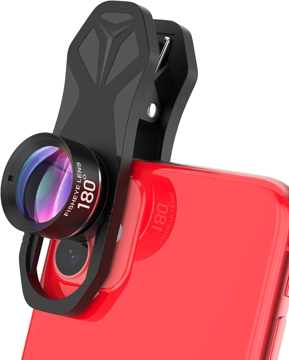 180° Fisheye Lens for Iphone Samsung Google Android Smartphone,With Clip,Cell Phone Lens,Anamorphic Lens,Funny Pictures