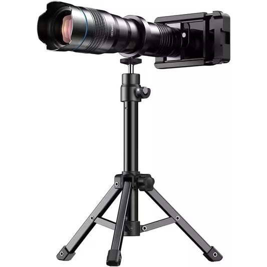 36X HD Telephoto Mobile Lens with Tripod for Iphone Samsung Smartphones 4K Clarity Wildlife Watching