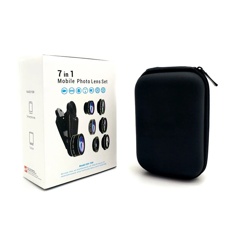 Phone Camera Lens Phone Lens Kit Clip on Fisheye/Macro/Wide Angle Lens for Iphone 16 15 14 13 12 11 Pro Max Samsung Smartphone