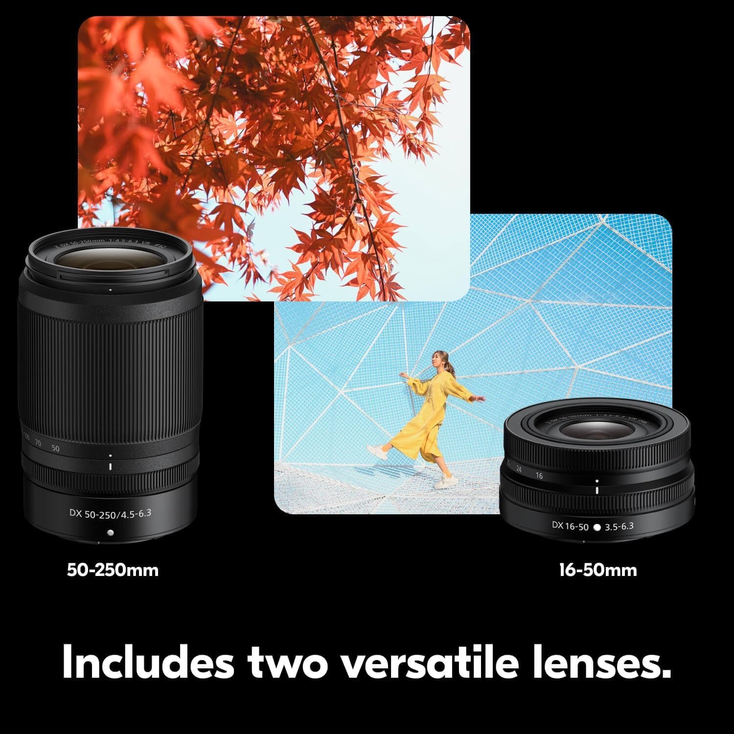 Z 30 with Two Lenses | Our Most Compact, Lightweight Mirrorless Stills/Video Camera with Wide-Angle and Telephoto Zoom Lenses |  USA Model