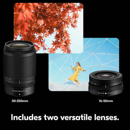 Z 30 with Two Lenses | Our Most Compact, Lightweight Mirrorless Stills/Video Camera with Wide-Angle and Telephoto Zoom Lenses |  USA Model