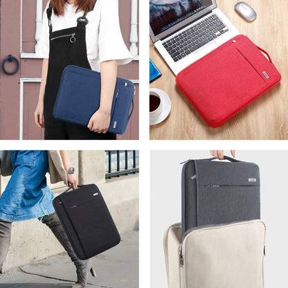 360° Protective Laptop Sleeve 11.6 Inch for Surface Pro 7 8 9/Laptop Go 2 3, Macbook Air 11, Small Computer Bag Carrying Case for 11-12 Inch Chromebook, Slim, Shockproof, Waterproof, Black