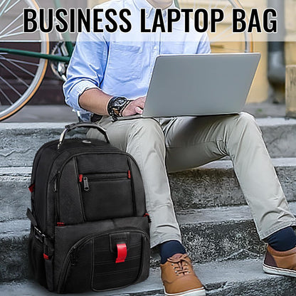 Large Laptop Backpack for Men, Heavy Duty Travel Backpack Carry on Flight Approved, 17 Inch College Work Bookbag, Water Resistant Business Backpack for Men Women, Mochilas Para Hombres